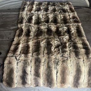 Pure chinchilla throw or shawl. True vintage 40’s.